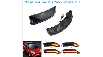 Review Dynamic Blinker LED Turn Signal Lights Side Mirror Sequential Indicator For Ford Fiesta Mk7