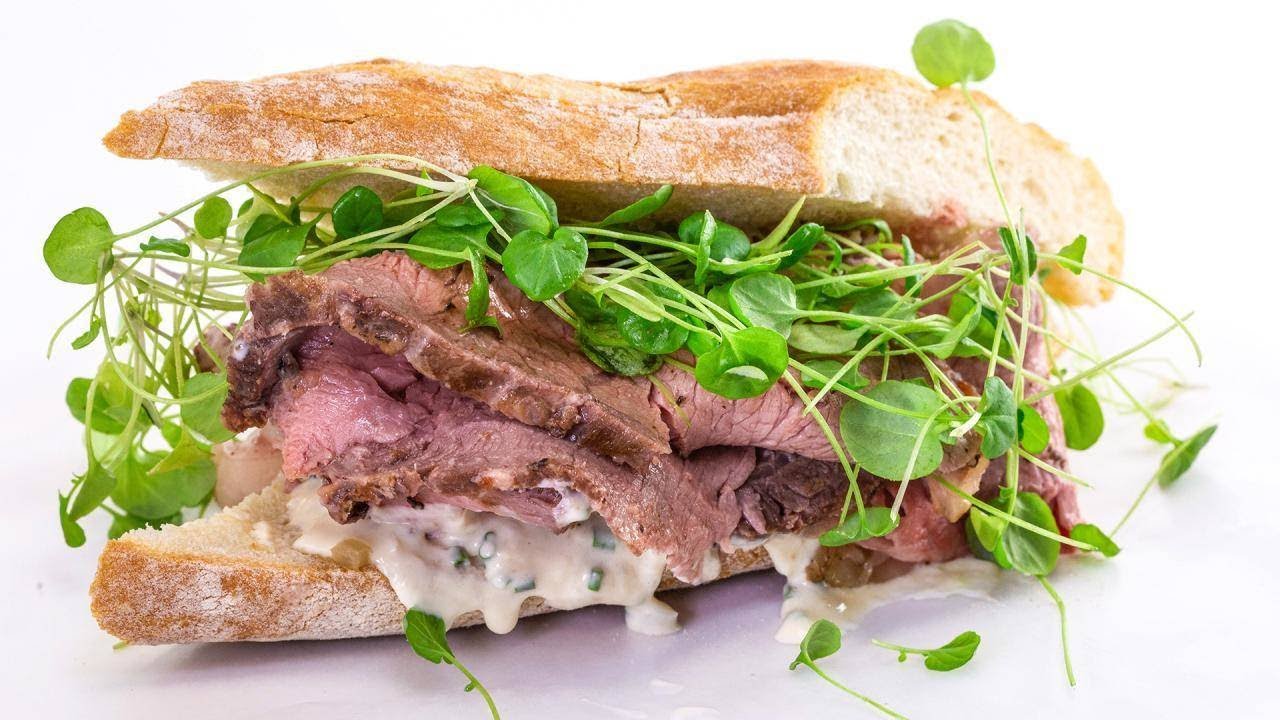 How To Make Roast Beef with Shallot Jus, Horseradish Sauce, Watercress