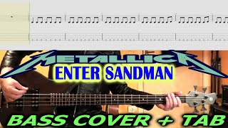 Enter Sandman BASS COVER TAB Metallica | Lesson | Tutorial | How To Play | Jason Newsted