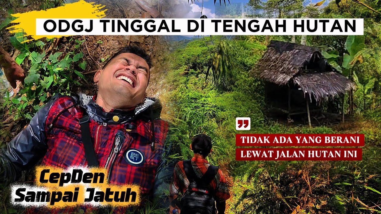 ODGJ TINGGAL DI TENGAH HUTAN‼️TIDAK ADA YANG BERANI LEWATI JALAN HUTAN INI.