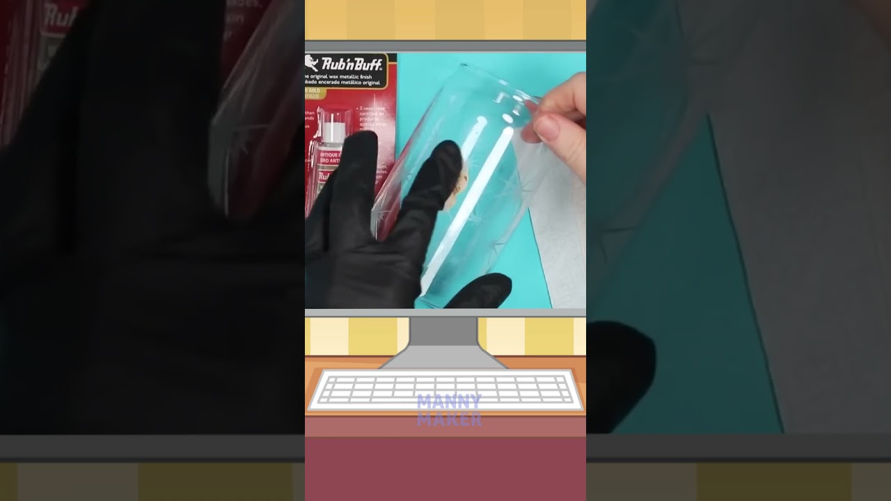 How to Color Glass Etching Made with Cricut | Manny Maker