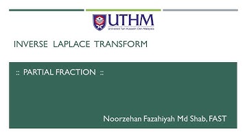 Inverse Laplace Transform (Partial Fraction)