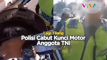 Polisi Asal Cabut Kunci saat Tilang, Ternyata Pemotornya Seorang TNI