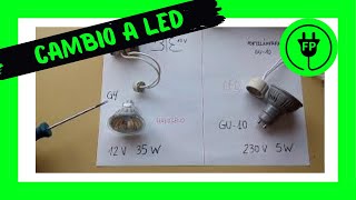 💡 Cambiar foco HALÓGENO  por foco LED* | ⚡️TUTORIAL* ✅