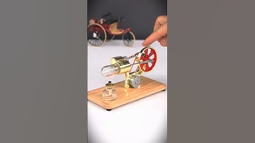 Build A Stirling Engine Kit Powered By Ethanol #enginemodelkit #stirling #diy #modelengine #shorts