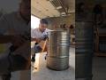 Transforming an Old Drum into a Beautiful Table#art#interiordesign#shorts
