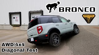 Ford Bronco Sport Badlands 4x4 / AWD Diagonal Test!