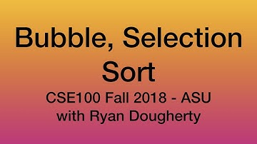 Midterm 3, Bubble Sort, Selection Sort - CSE100 Programming with C++ 10/24
