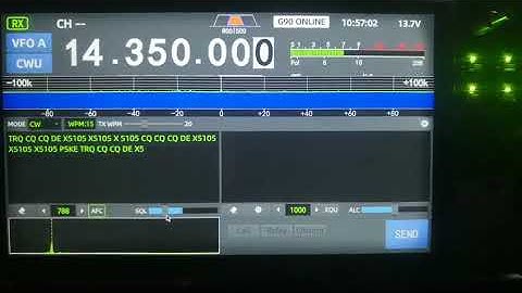 Xiegu G90 optional GSOC controller decoding CW