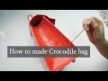 How to make crocodile handbag