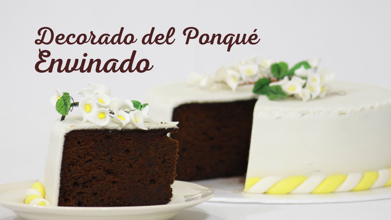Curso de Tortas - Clase 8 - Decorado del Ponqué Envinado