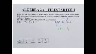 Alg 2a Firestarter 4