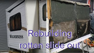 Rebuilding a rotten slide out floor!