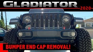 Jeep Gladiator - Removing the Bumper End Caps! by Gladiator 4x4 Beast 7,014 views 4 years ago 3 minutes, 37 seconds