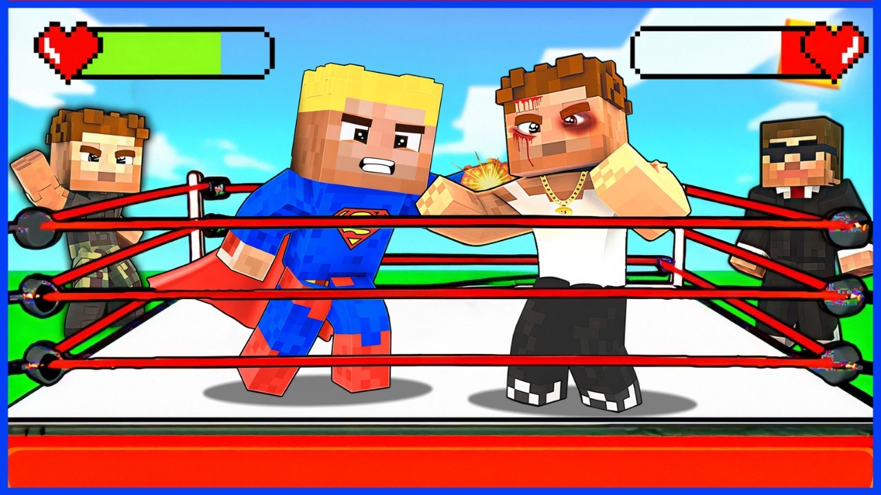 SÜPER KAHRAMAN EFEKAN VS KASLI ALİ RİNGTE KAVGA ETTİ 😱 - Minecraft