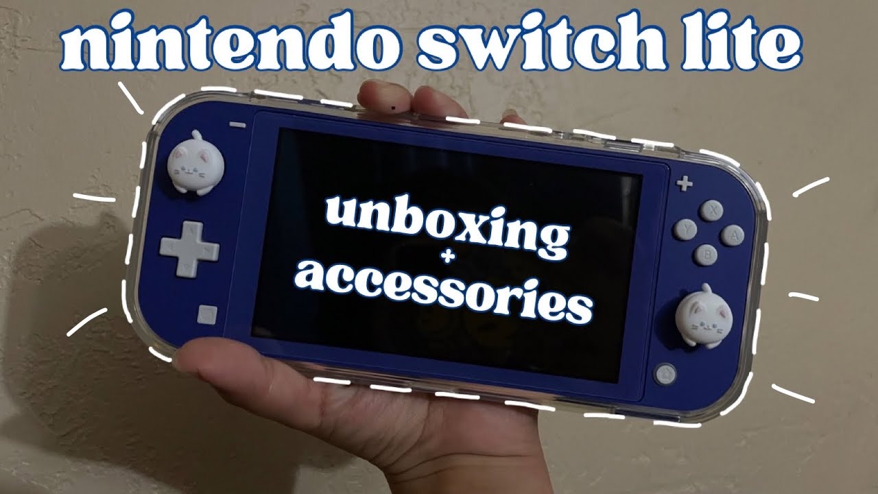 Nintendo switch lite unboxing | blue 💙| - YouTube