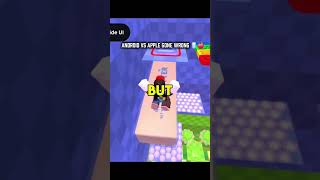 Android vs Apple Gone Wrong 🍎😭 #roblox #funny #shorts