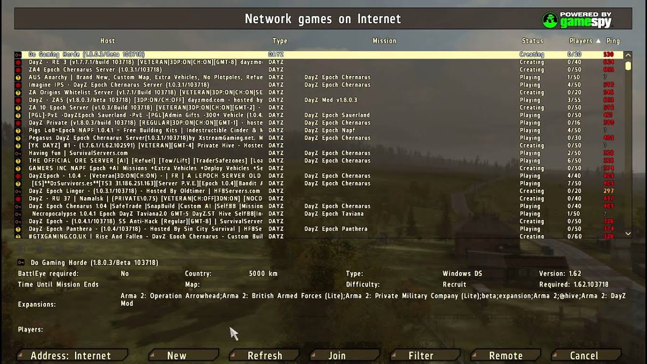 Arma 2 Dayz Epoch Private Server Help?