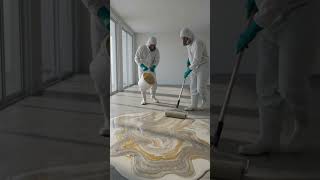 ✨ Stunning Glass Floor Design Ideas | Luxury Furnished Room Interior 😍 #shorts #epoxyfloor
