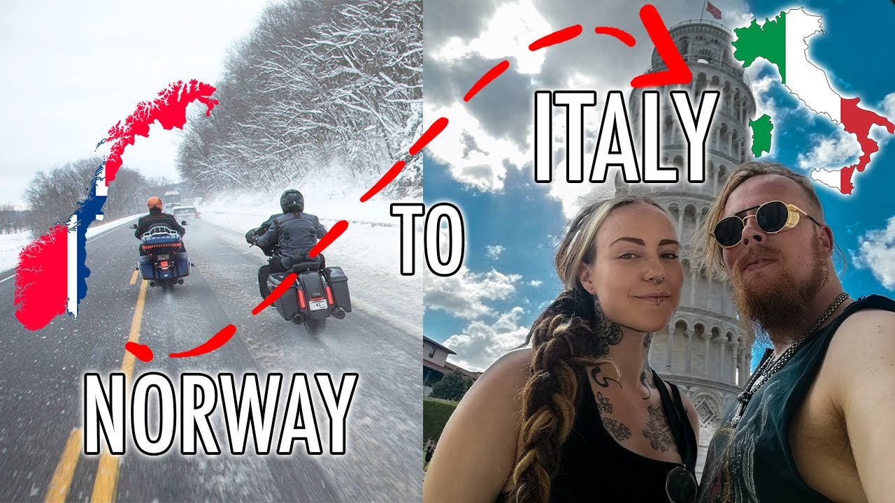 NORWAY to ITALY The full Motorcycle Adventure! | Oslo to Lake Como in 3 days | 57min 4K