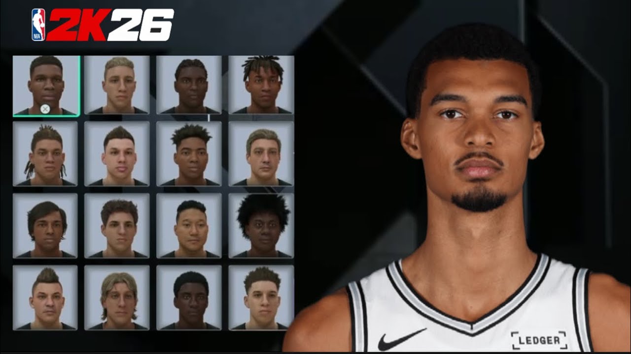 Victor Wembanyama Face Creation NBA 2K26 | How To Make Wemby on NBA