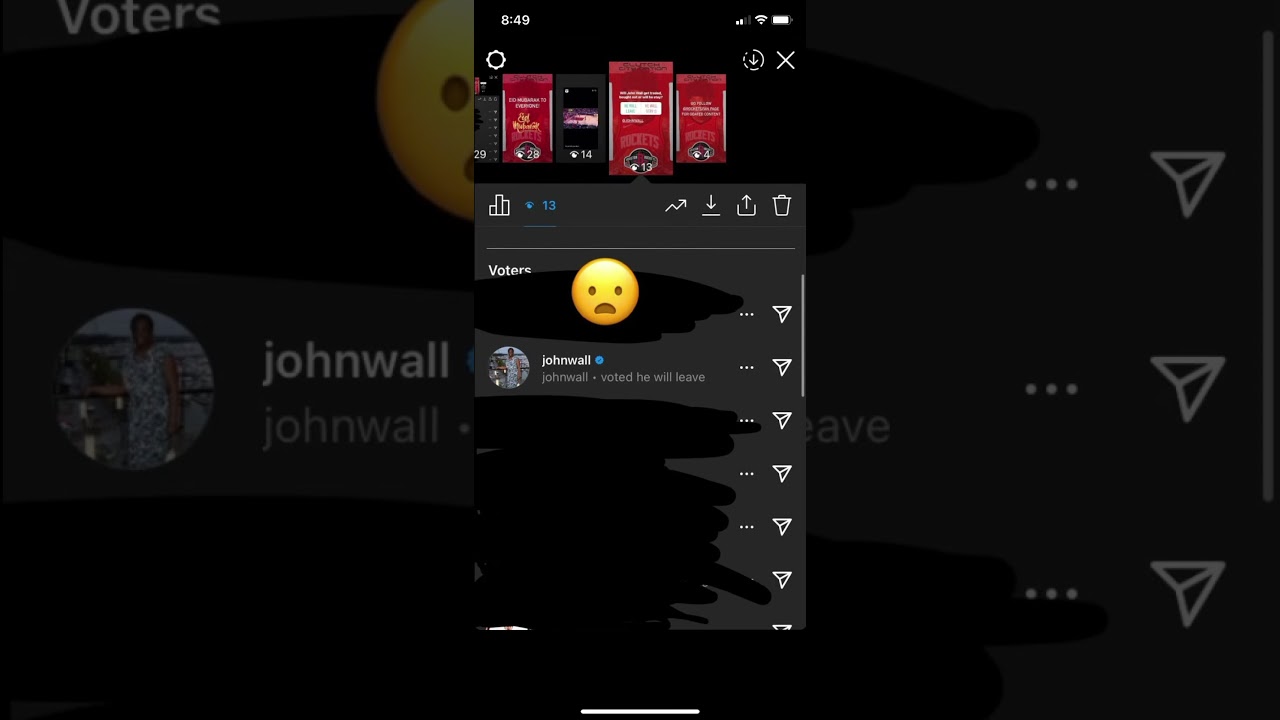 John Wall voted on an IG poll that he wants to leave Houston. 