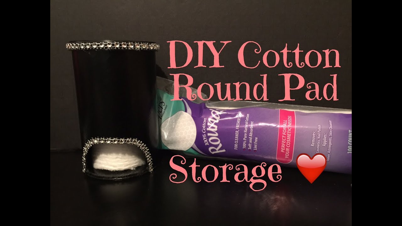DIY Cotton Round Holder YouTube