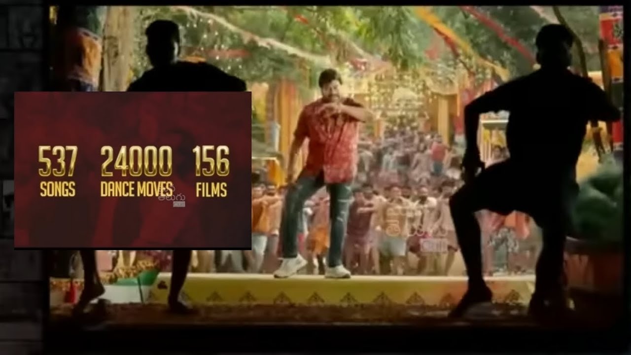 Megastar chiranjeevi  mass &grace steps through out film journey 🕺