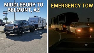 Delivering to Belmont, AZ and Helping Out a Broken-Down Driver 3-2-26
