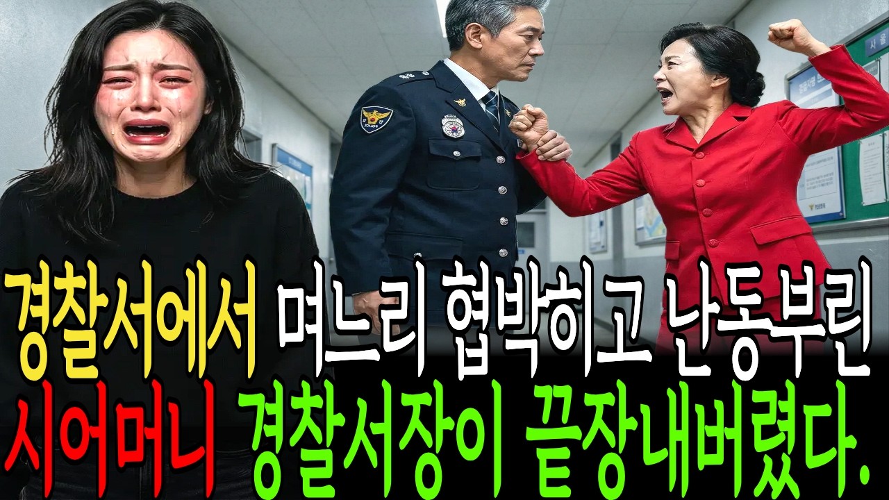 경찰서에서 며느리 협박하고 난동부린 시어미니 경찰서장이 끝장내버렸다ㅣ노후사연ㅣ오디오북ㅣ사연라디오