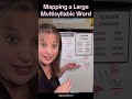 I demo how I go about mapping a larger multisyllabic word with various syllable types. #syllables