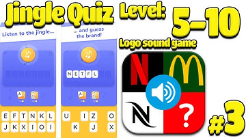 Jingle Quiz ‪Game Level 5-10  Complete Answers  Gameplay Name that jingle (iOS-Android)