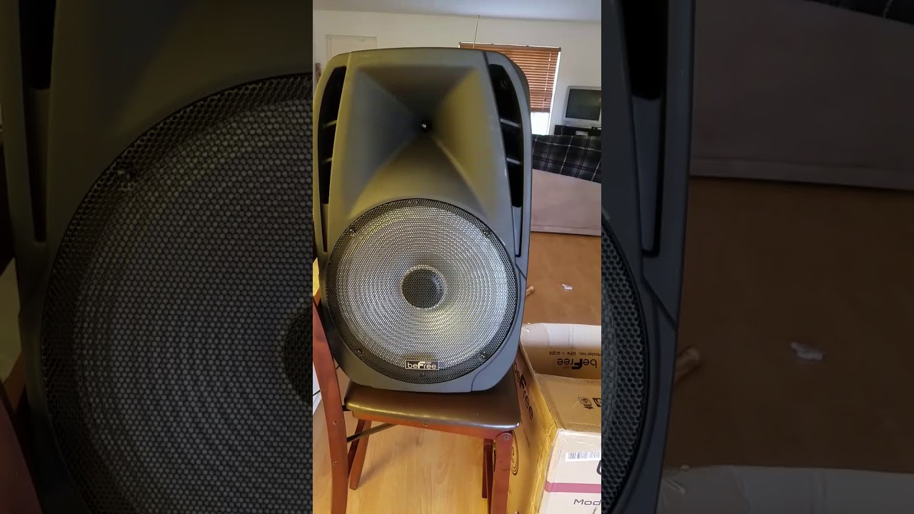 befree sound bluetooth rechargeable party speaker with illuminating woofer