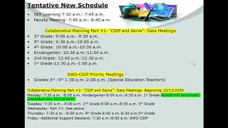 Part 1 of 3: 10.7.2020 Collaborative Planning Meeting Allgood Elementary