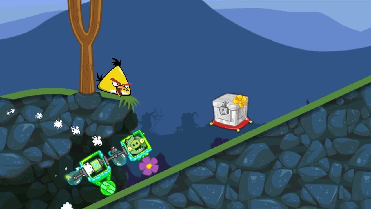 Bad Piggies - ANGRY BIRDS KICK ZOMBIE PIG TO CRATE!!