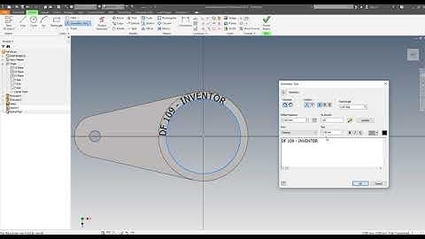 Inventor Geometry Text - Curved text