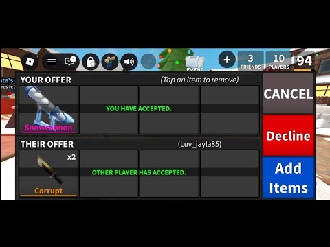 Trading MM2 Montage And have a giveaway Godly - YouTube