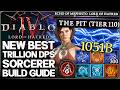 Diablo 4 - New Best OP TRILLION DAMAGE Sorcerer Build - Season 13 Meta INFINITE Lightning T12 Guide!