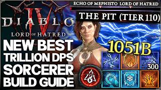 Diablo 4 - New Best OP TRILLION DAMAGE Sorcerer Build - Season 13 Meta INFINITE Lightning T12 Guide!