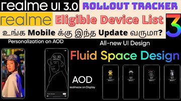 Realme UI 3.0 Eligible Device List | Realme UI 3.0 Early Access Roadmap | Tamil