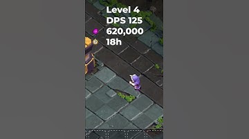 Level 1 to MAX Wizards with Animation, DPS, Cost and Time in COC | #shorts