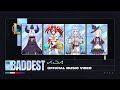 The baddest by kda  hakos baelz  shion  la and kobo  coverhololive