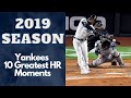 Yankees 10 Greatest Home Run Moments of 2019