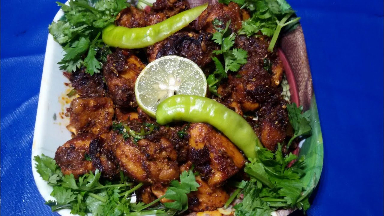 How to prepare spicy chicken roast in telugu YouTube