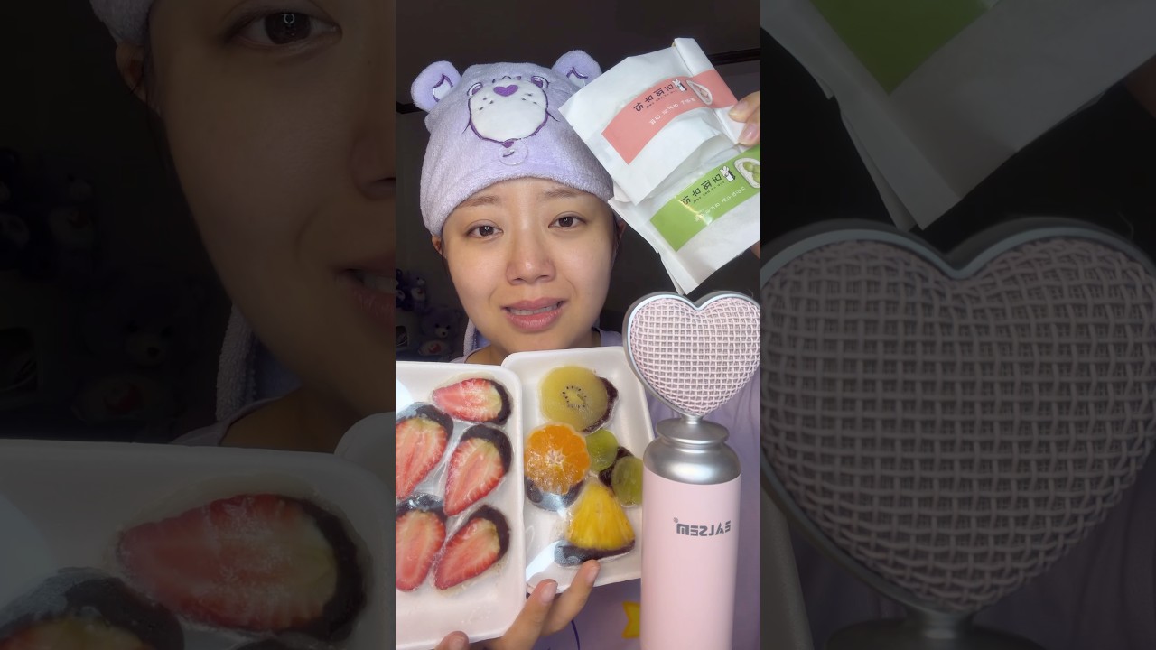 과일찹쌀떡 최애집 추가🍓🍊🍍🥝🍑하트마이크 ASMR