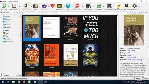 Calibre Ebook Manager Save And Write Metadata and Cover to the Original files or Ebooks (Polish)