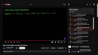 study time: Basic Linear Algebra Concepts for Tensors
