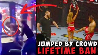 Iranian MMA Fighter ATTACKED by the Crowd! Gets LIFETIME BAN for Kicking Ring Girl in the BUM | News