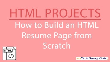How to Build an HTML Resume Page from Scratch
