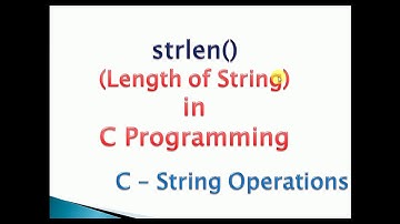 strlen() in c with example : Find Length of string program